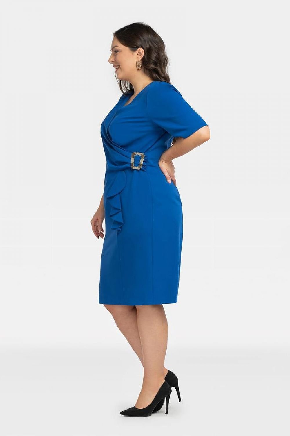 Plus Size Wrap Pencil Dress