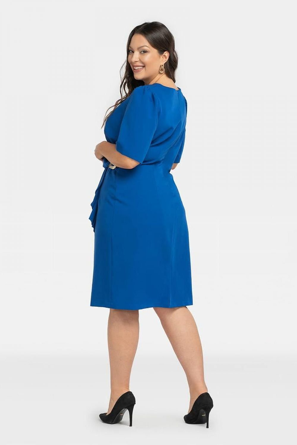 Plus Size Wrap Pencil Dress