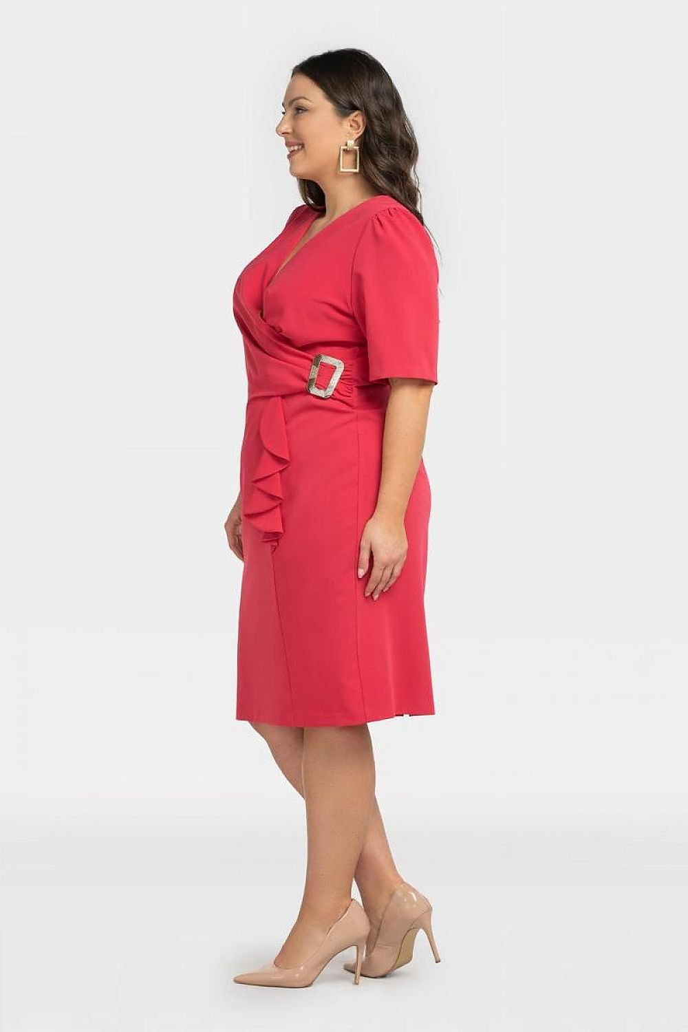 Plus Size Wrap Pencil Dress