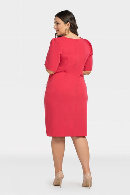 Plus Size Wrap Pencil Dress