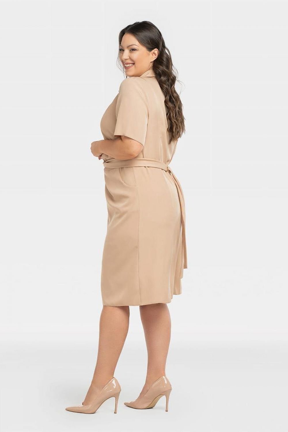 Plus Size Wrap Dress with Pockets