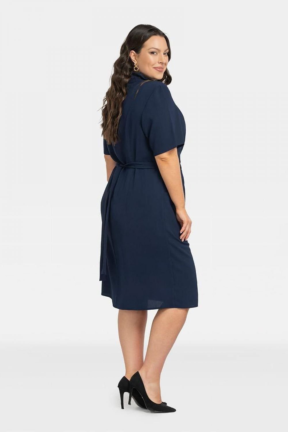 Plus Size Wrap Dress with Pockets