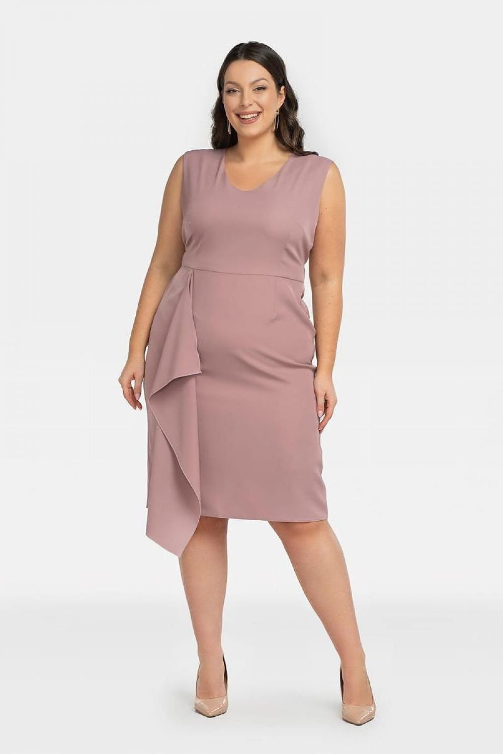 Plus Size Ruffle Dress