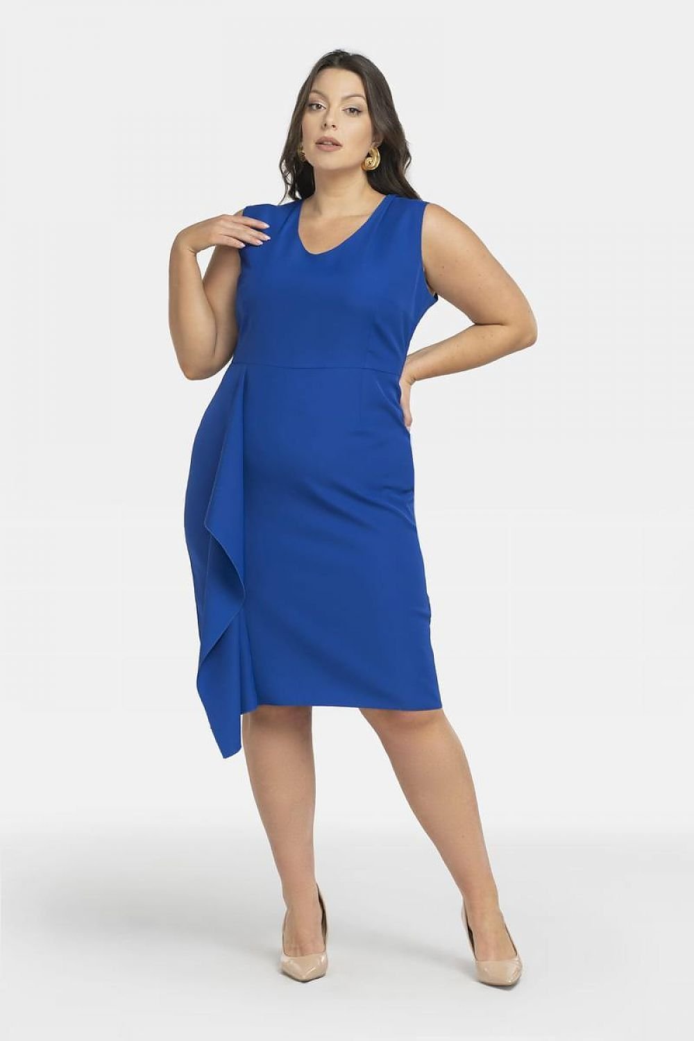 Plus Size Ruffle Dress