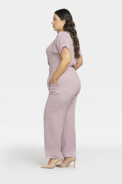 Plus Size Tie-Back Jumpsuit