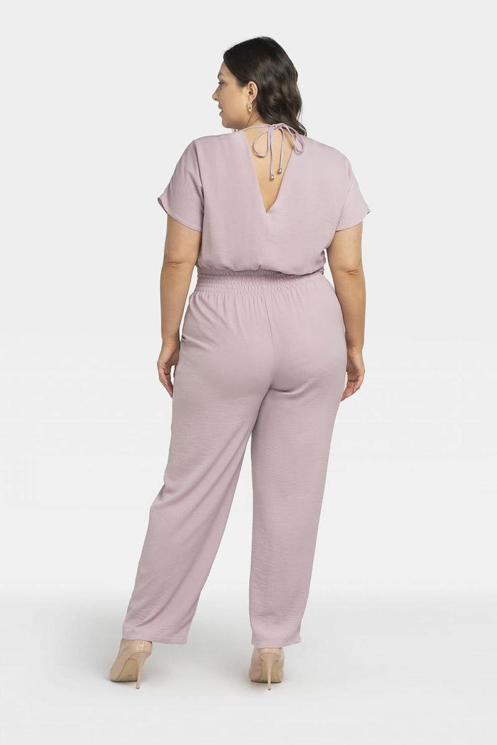 Plus Size Tie-Back Jumpsuit