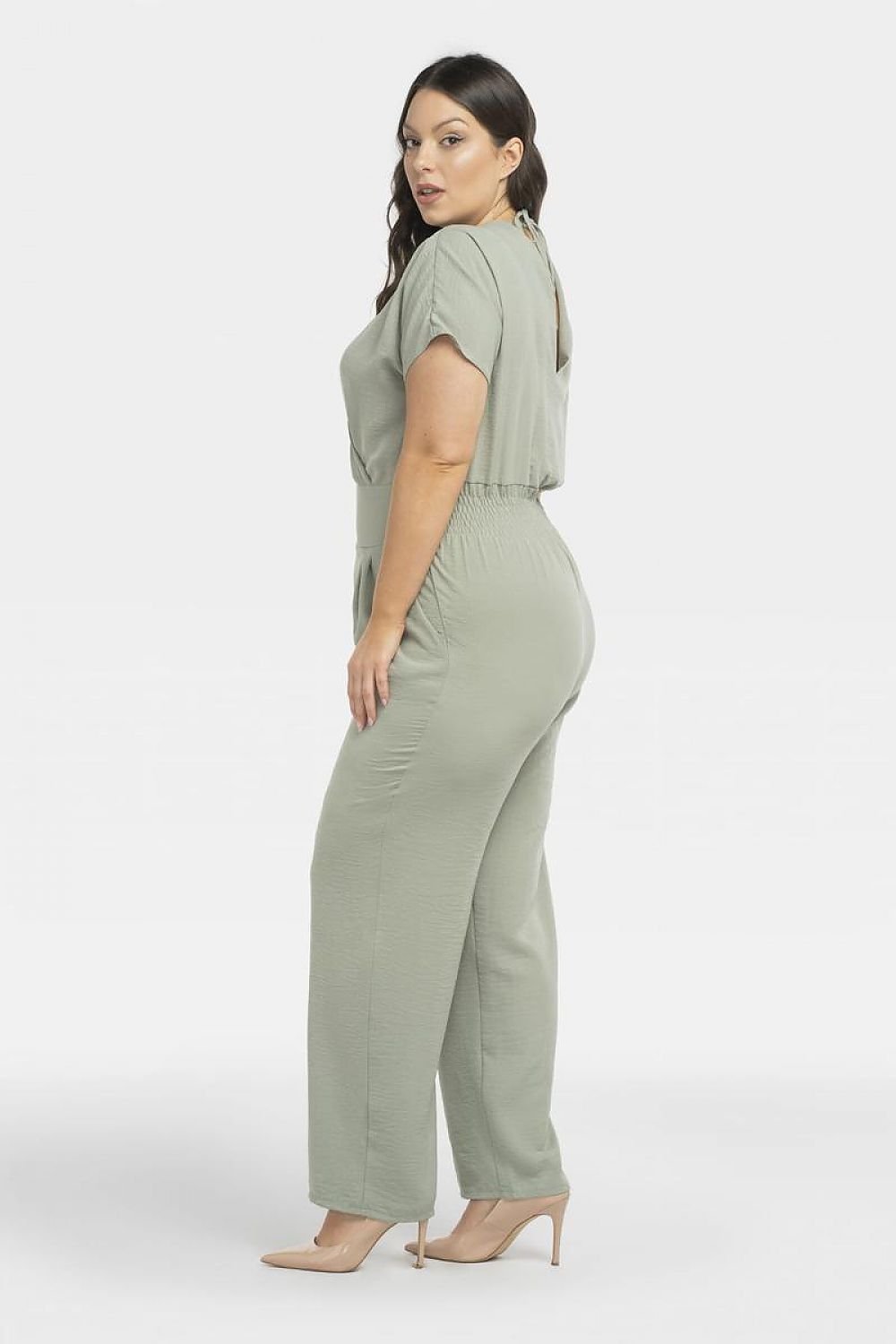 Plus Size Tie-Back Jumpsuit