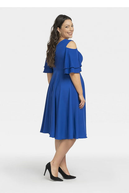 Plus Size Flared Formal Dress