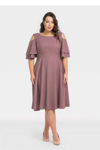 Plus Size Flared Formal Dress