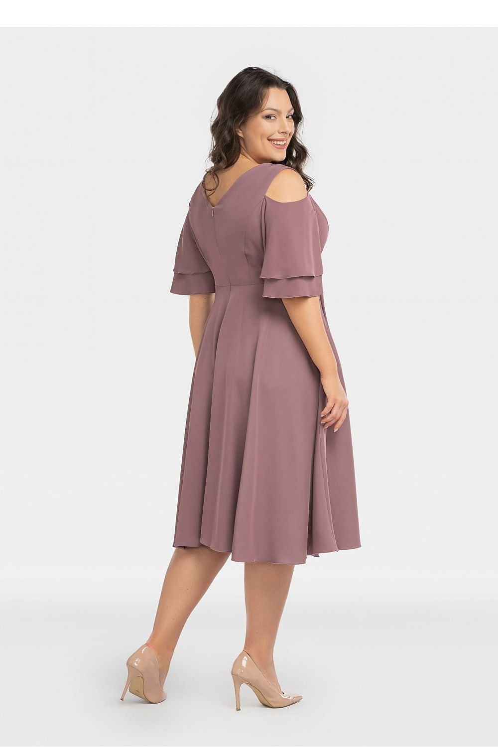 Plus Size Flared Formal Dress