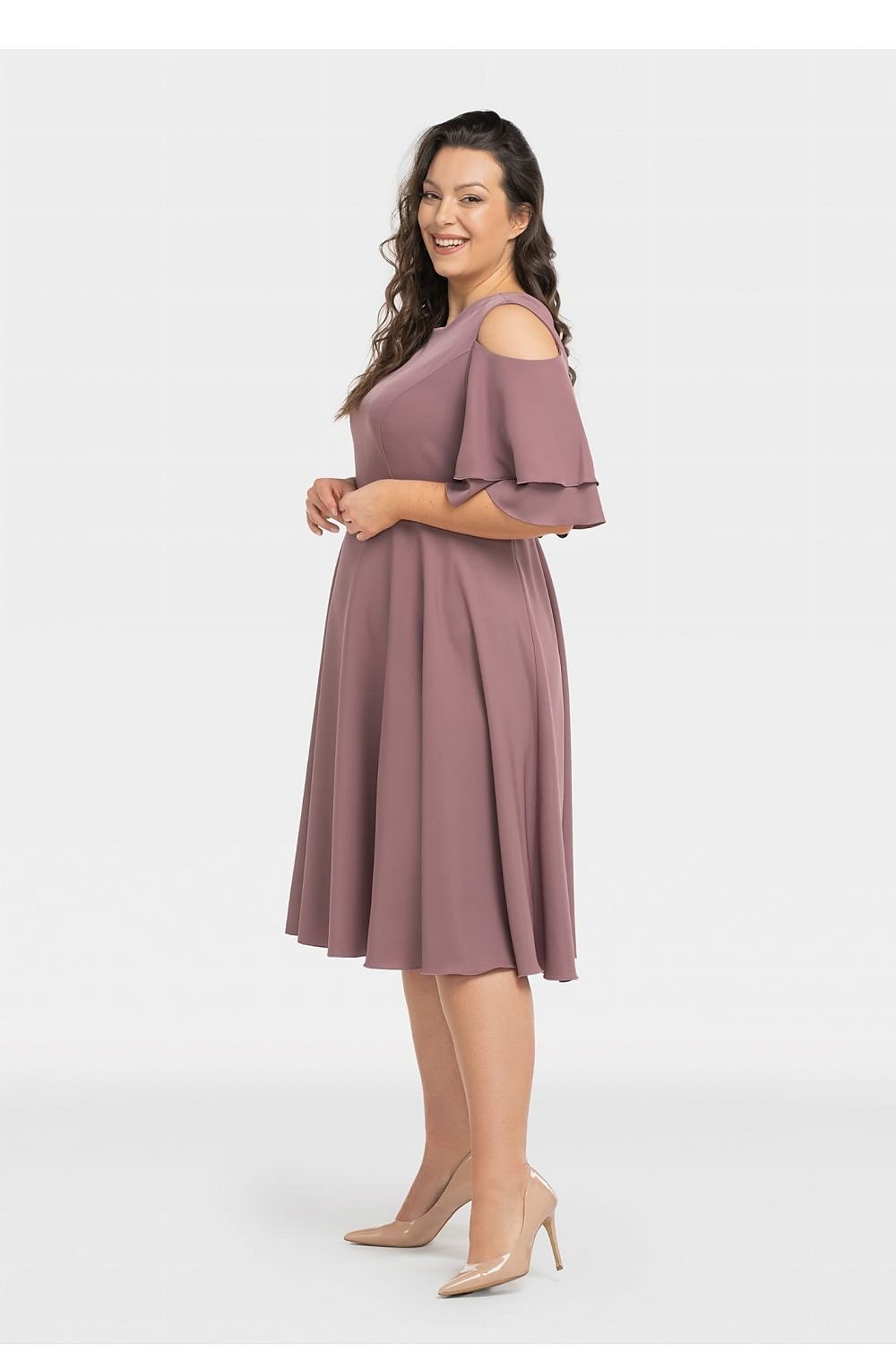 Plus Size Flared Formal Dress