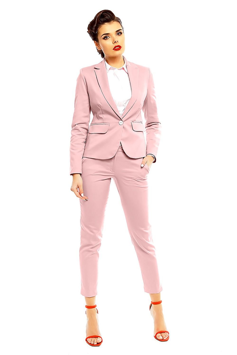 Classic Cotton Blazer pink 2