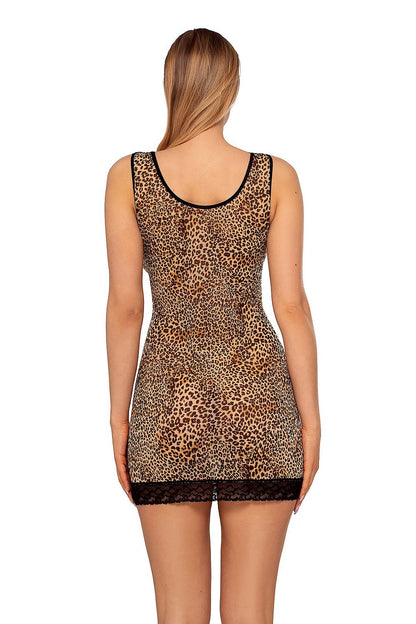 Leopard Print Bodycon Nightgown