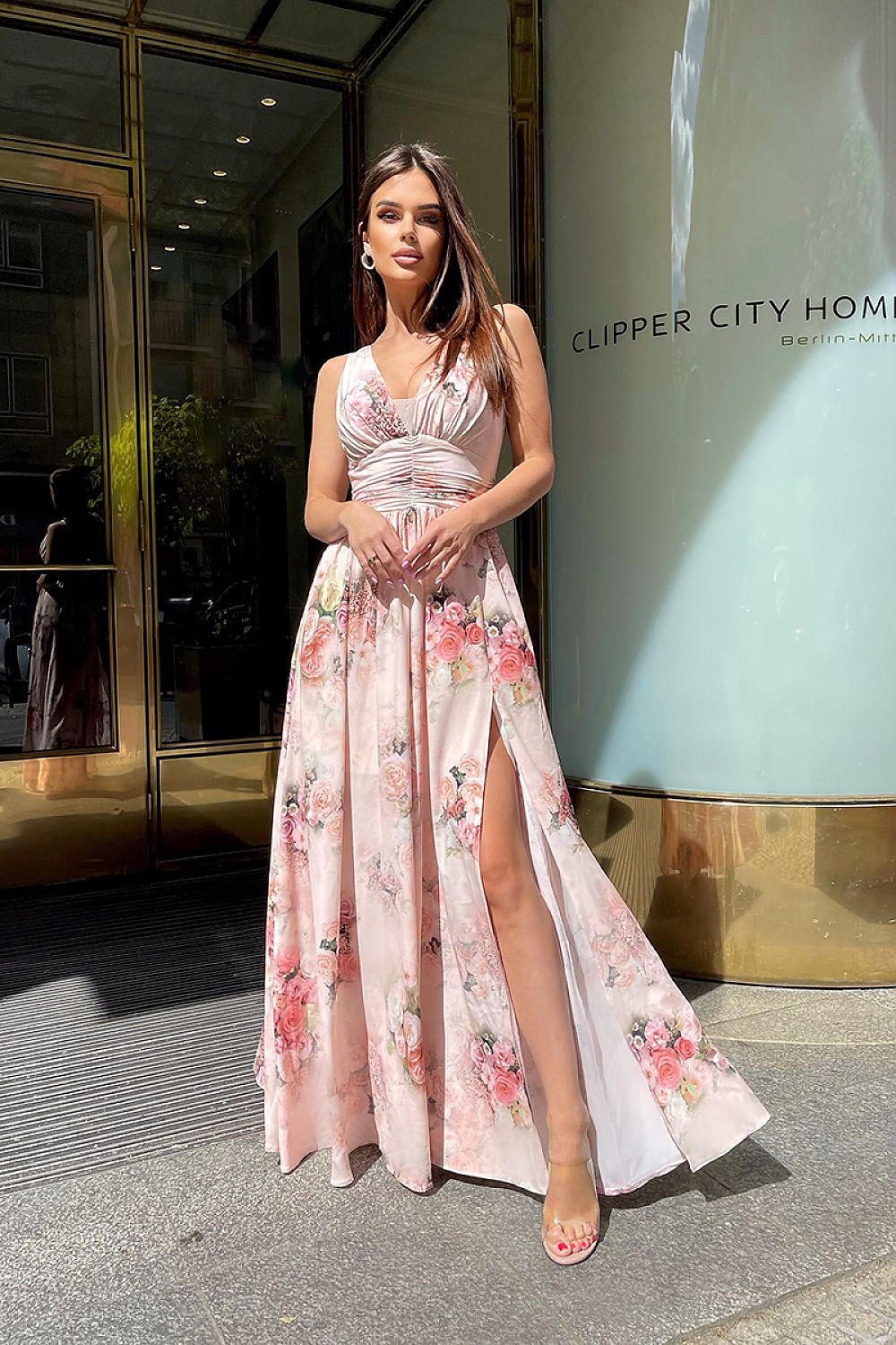 Floral Flowy Bridesmaid Dress