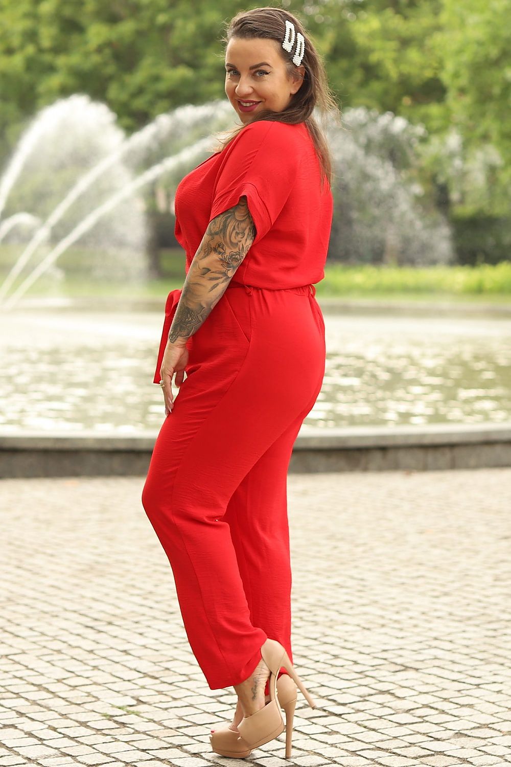 Farida Envelope Plus Size Jumpsuit