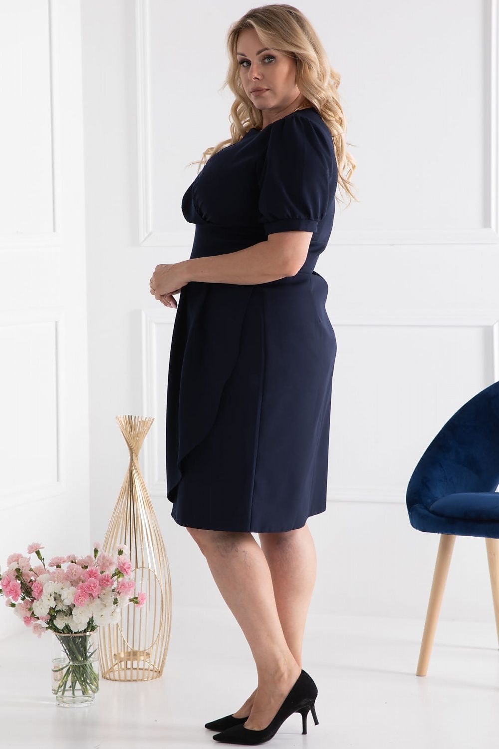 Plus Size Teardrop Waist Dress