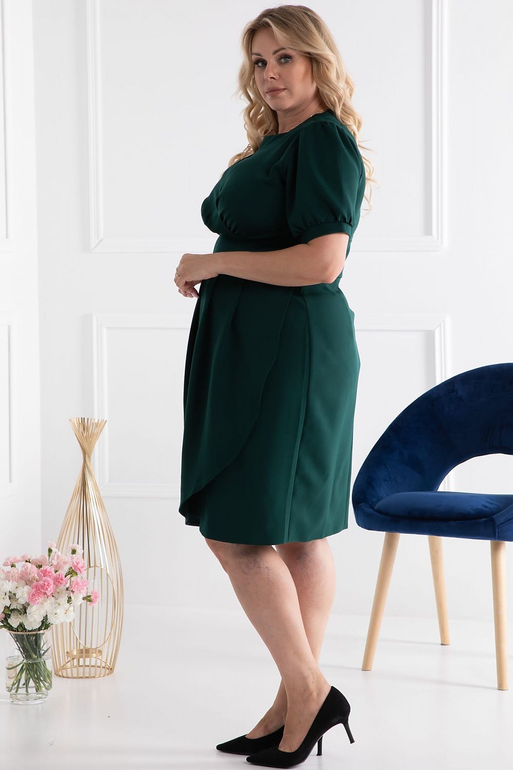 Plus Size Teardrop Waist Dress