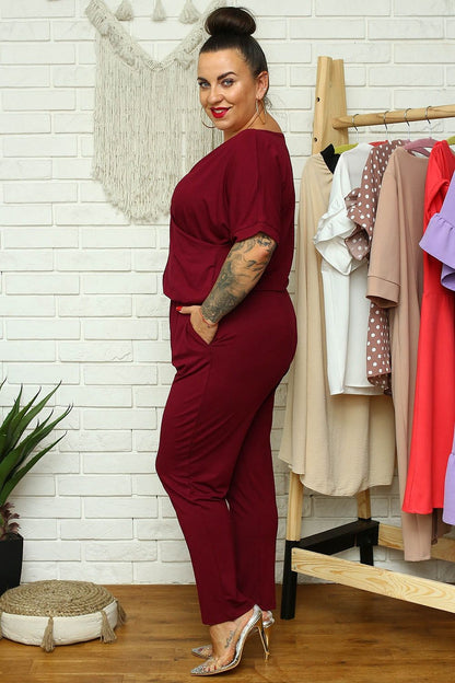 Plus Size Knit Jumpsuit