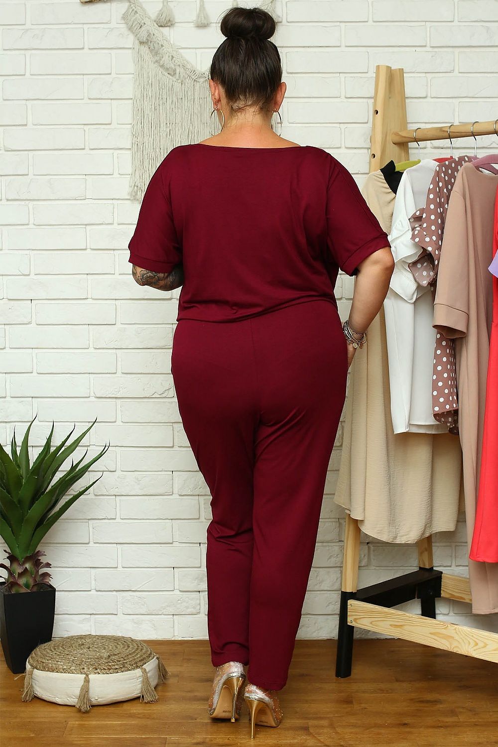 Plus Size Knit Jumpsuit