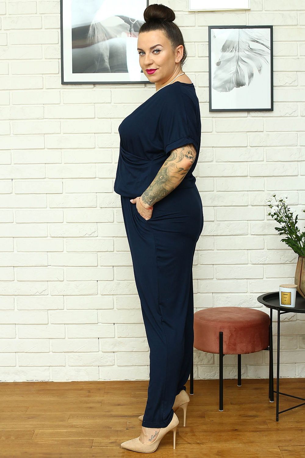 Plus Size Knit Jumpsuit