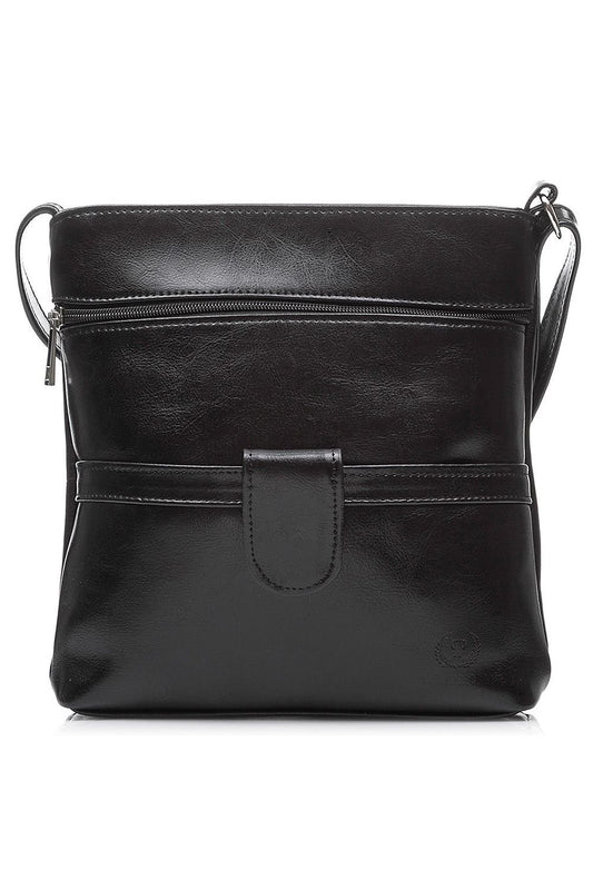 Leather Convertible Letterbag black one-size-fits-all