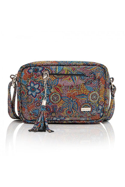 Patterned Leather Shoulder Bag multicolor one-size-fits-all