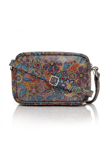 Patterned Leather Shoulder Bag