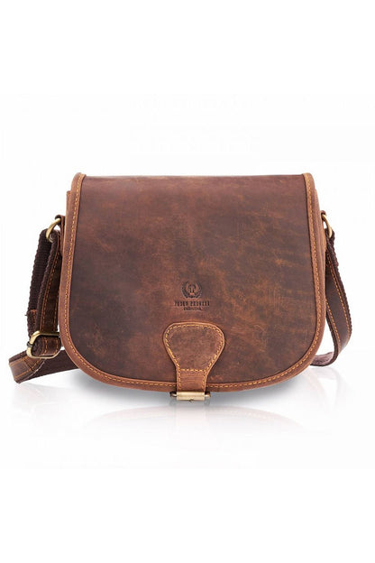 Classic Leather Shoulder Bag brown one-size-fits-all