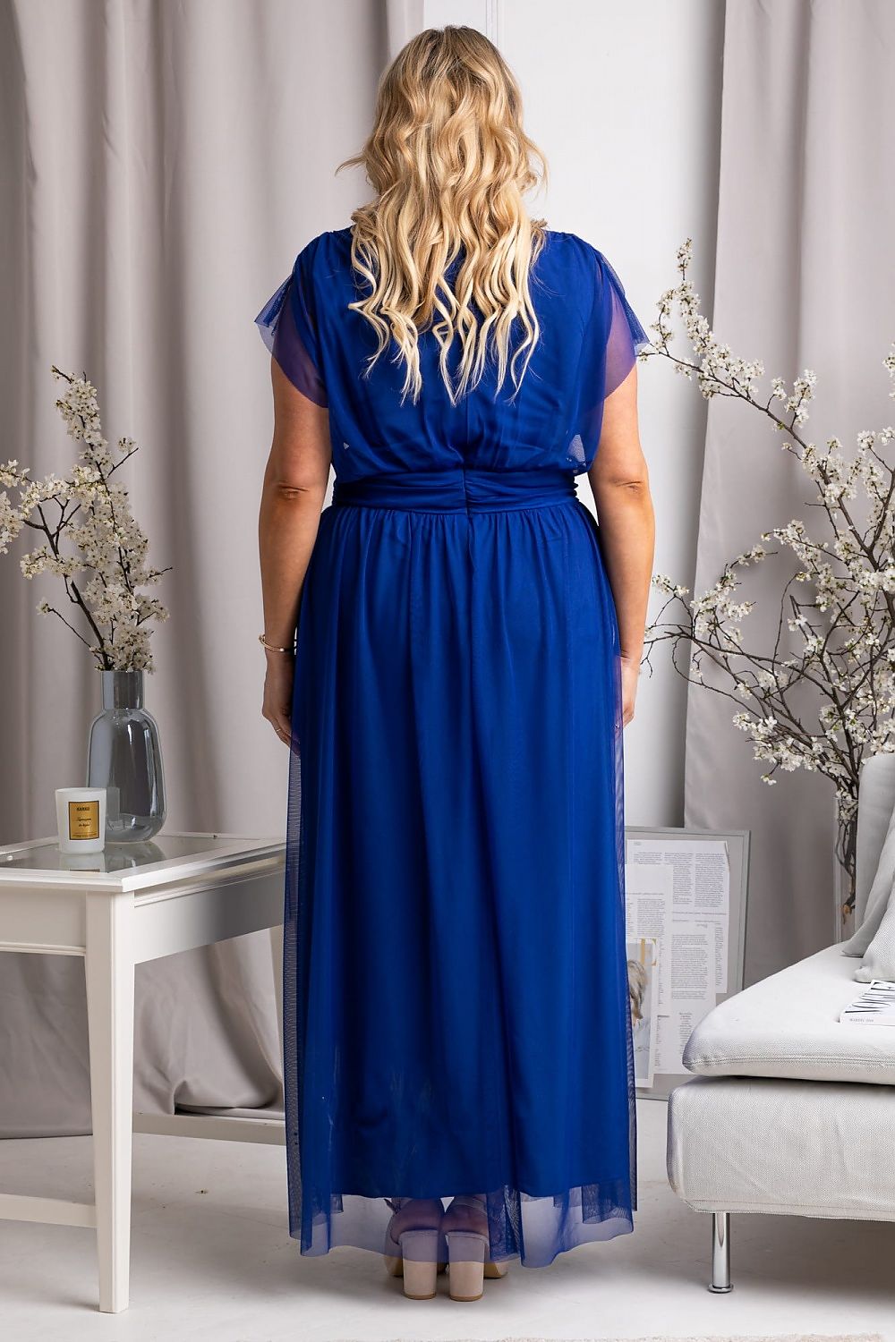 Plus Size Tulle Maxi Dress