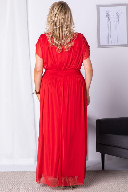 Plus Size Tulle Maxi Dress