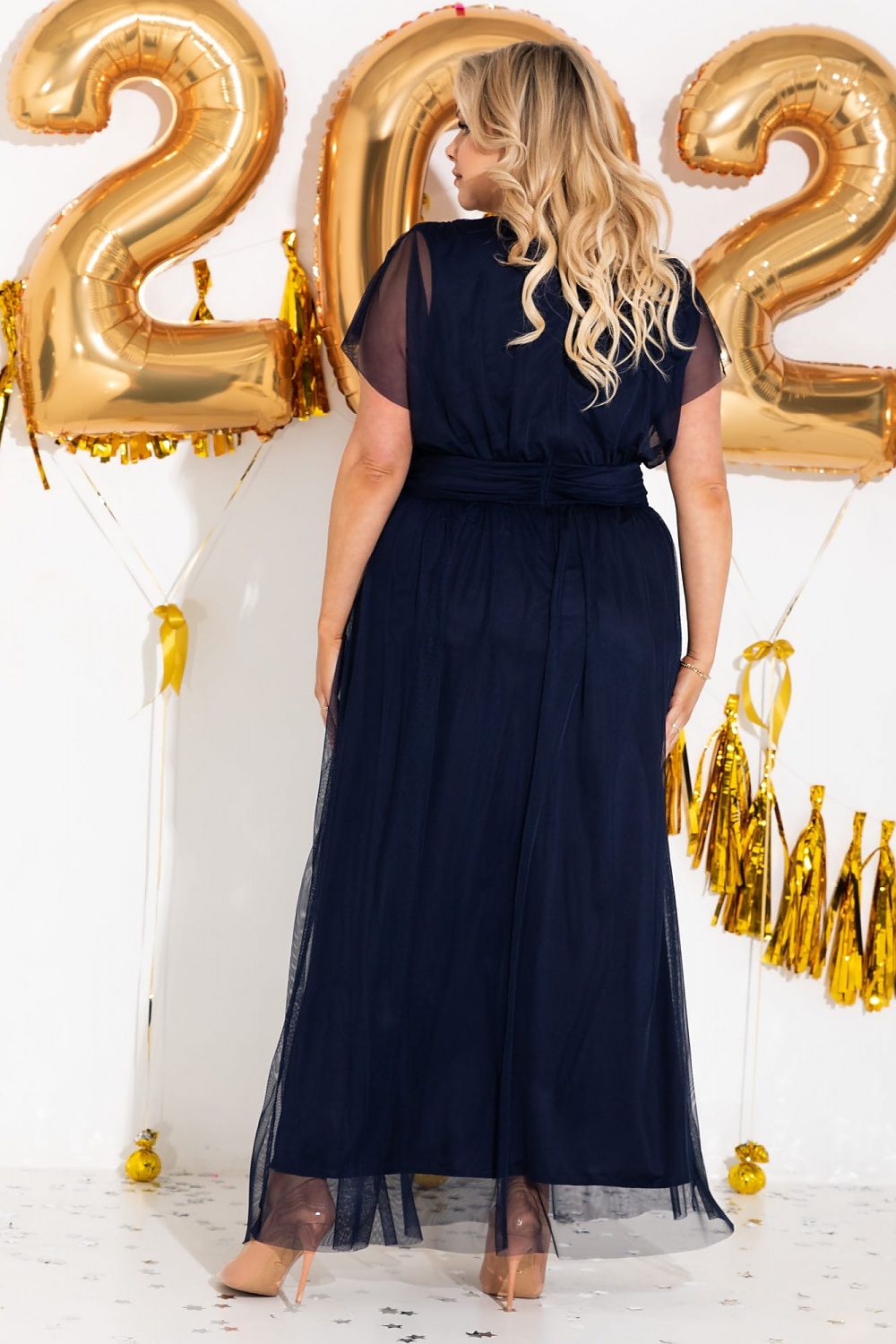 Plus Size Tulle Maxi Dress