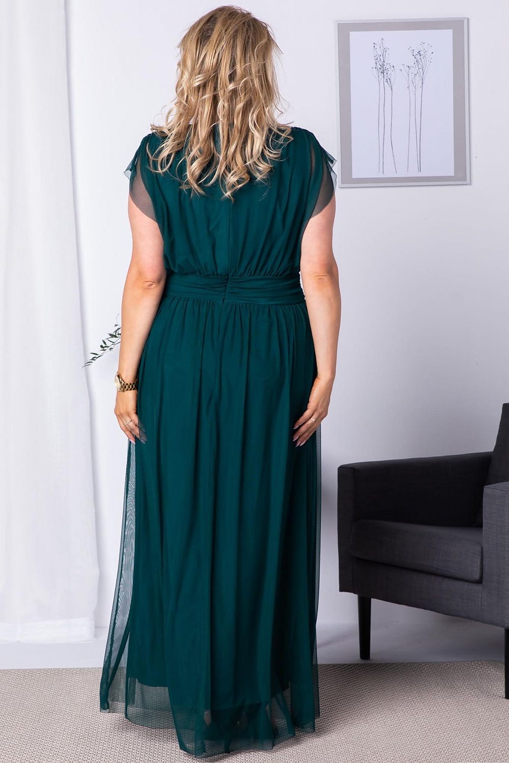 Plus Size Tulle Maxi Dress