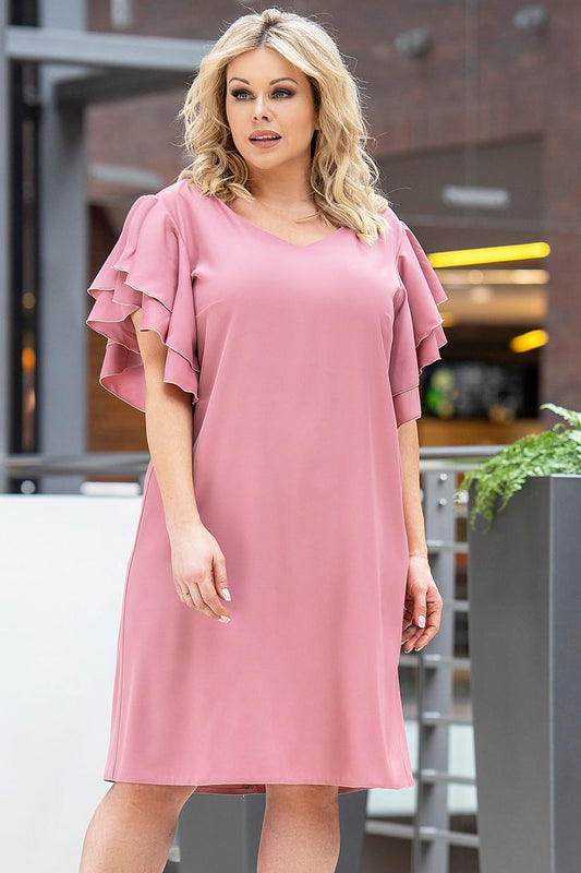 Plus Size Bodycon Dress pink