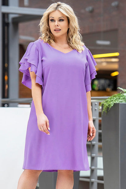 Plus Size Bodycon Dress violet