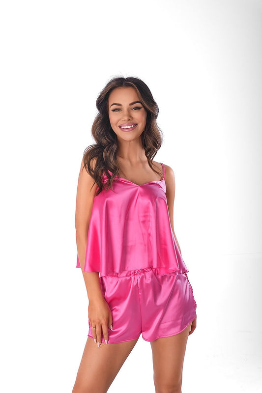 Luxe Satin Pajama Shorts and Cami Set