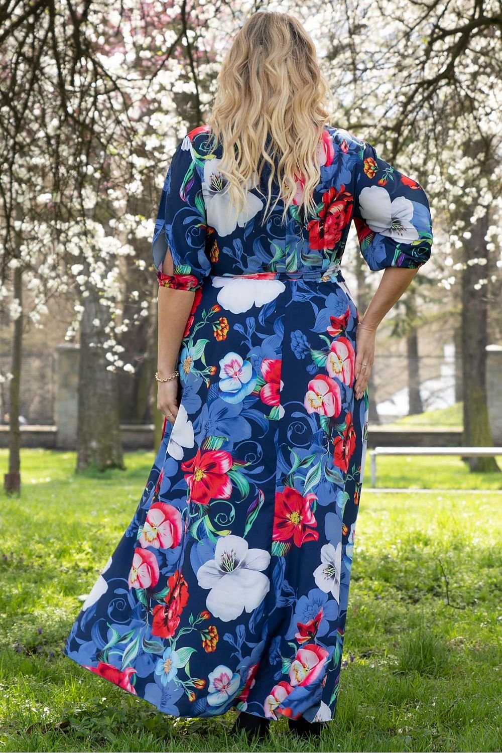 Plus Size Maxi Dress with Split