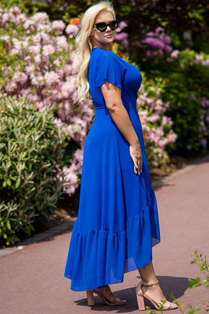 Plus Size Wrap Maxi Dress