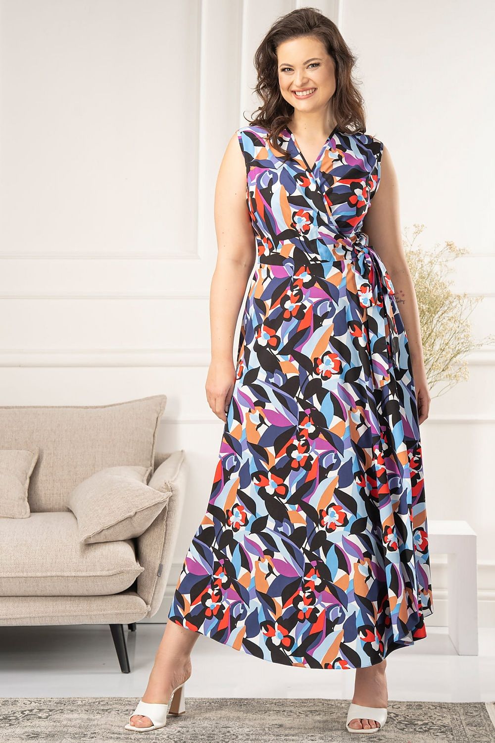 Plus Size Maxi Dress multicolor