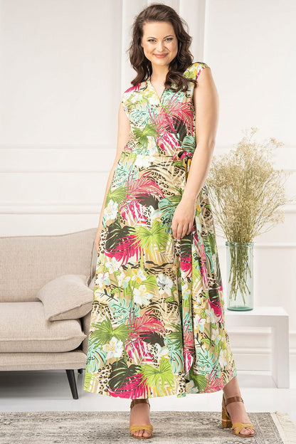 Plus Size Maxi Dress multicolor 3