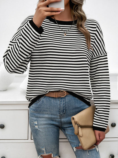 Women's Oversized Striped Sweater