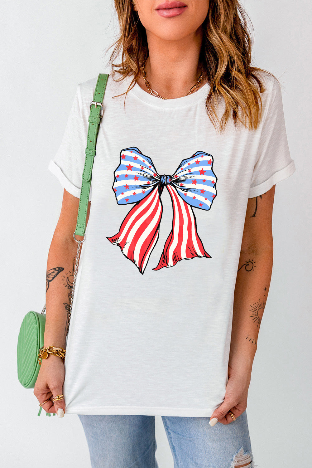 Patriotic Bow Tee