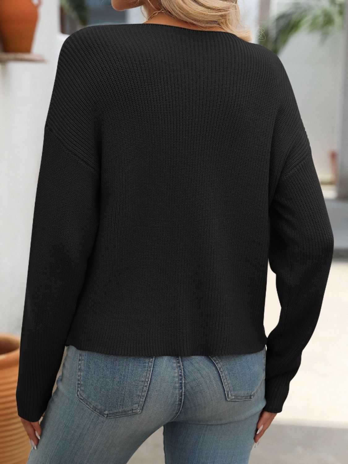 Women's Oversized Pocket Sweater