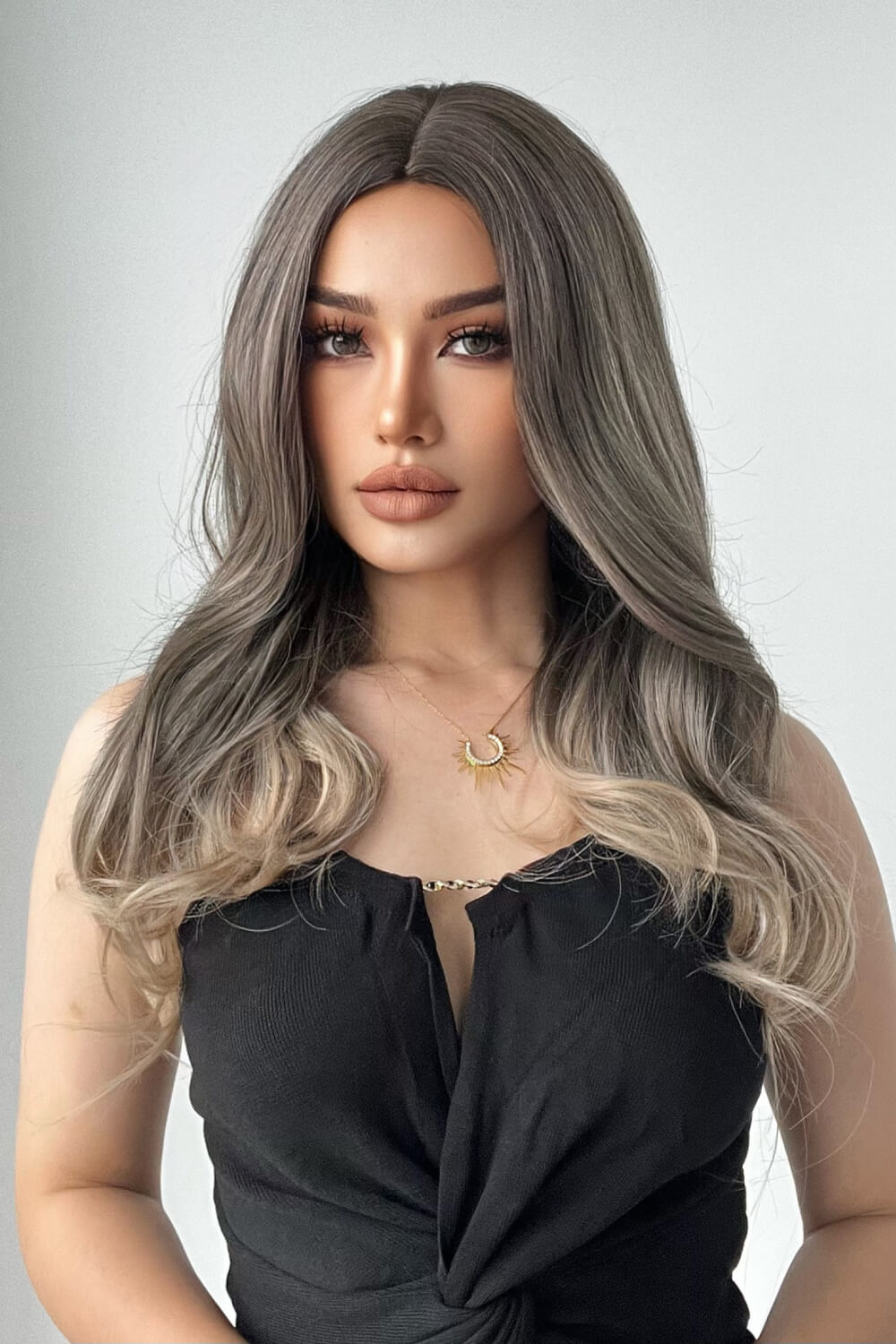24" Long Straight Heat Resistant Synthetic Wig