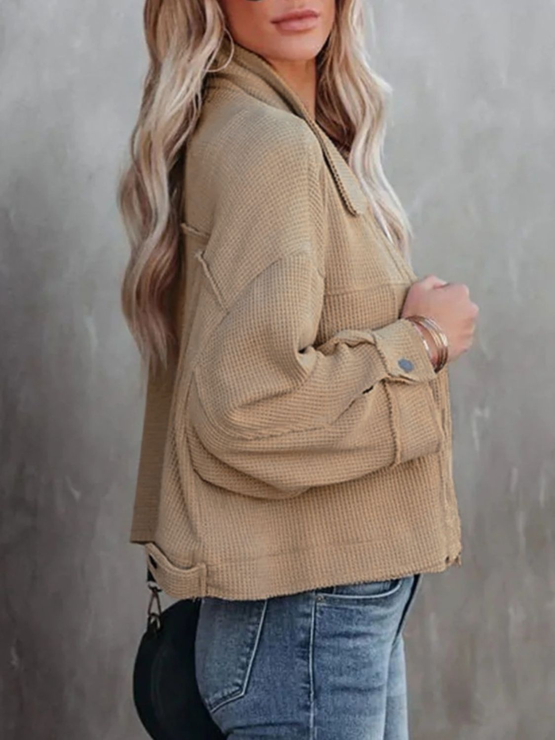 Women's Button-Up Long Sleeve Jacket