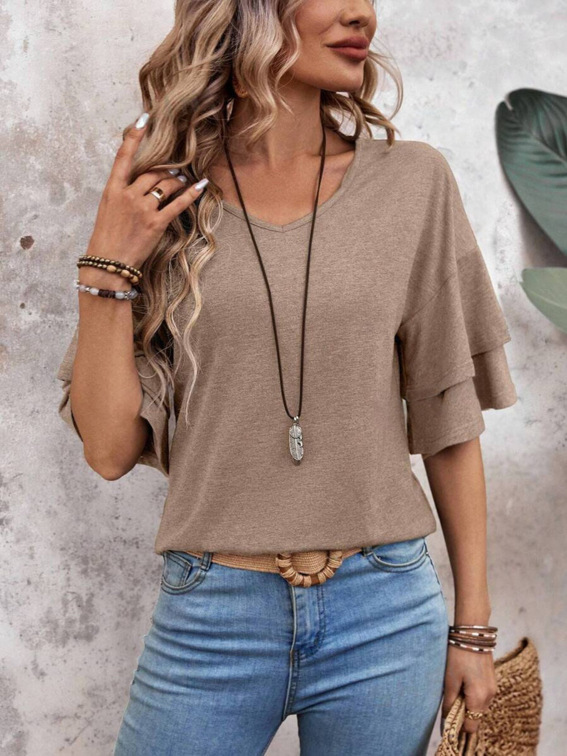 V-Neck Blouse