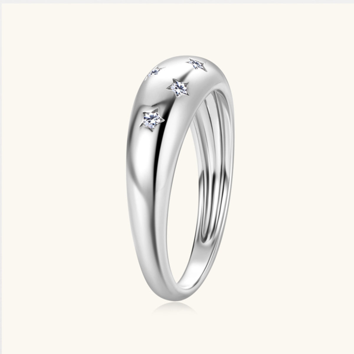 Delicate Moissanite Star Ring for Women