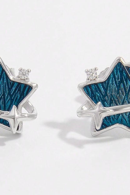 Sparkling Star Stud Earrings for Women