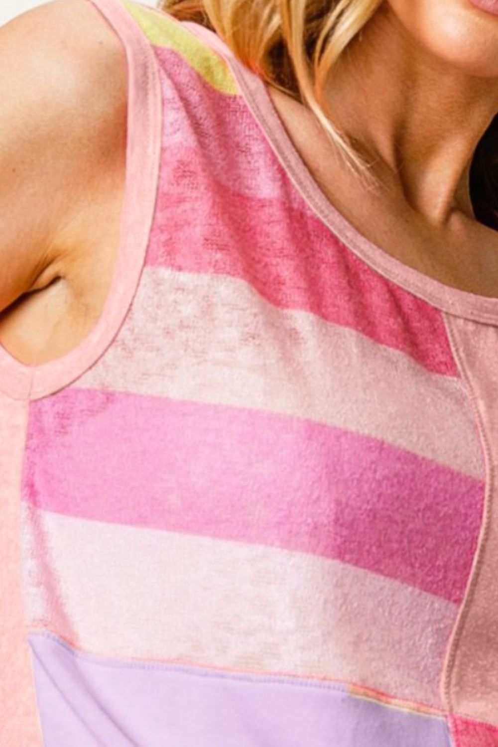 Striped & Colorblock Tank Top for Women
