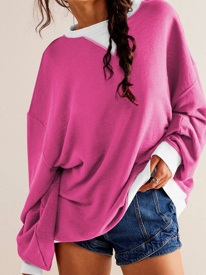 Women's Contrast Trim Sweatshirt