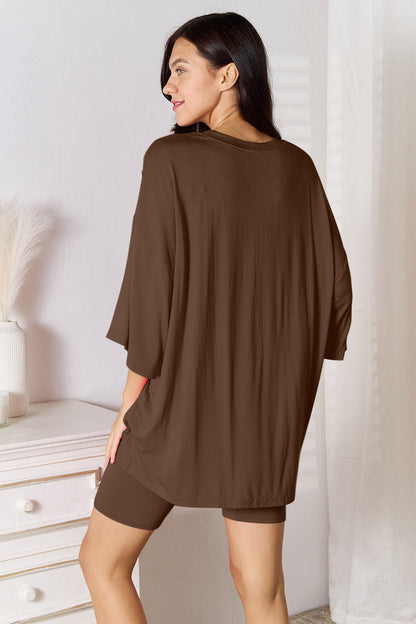 Soft Rayon Lounge Set with 3/4 Sleeves